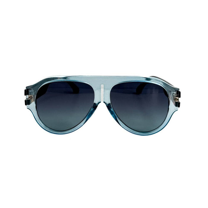 Knox Aviator Sunglasses: Blue/Black