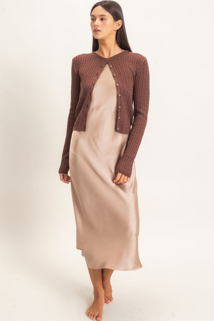 Melanie Long Sleeve Knit Sweater
