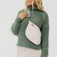 Westlyn Woven Bum Bag - Metallic Navy