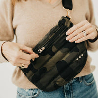 Jolie Puffer Bum Bag: Emerald