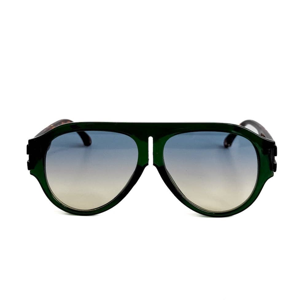 Knox Aviator Sunglasses: Black/Black