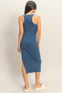 Mia Midi Dress- Navy