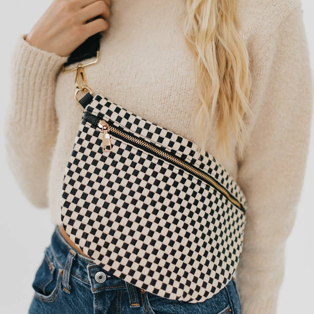 Westlyn Woven Bum Bag - Metallic Navy
