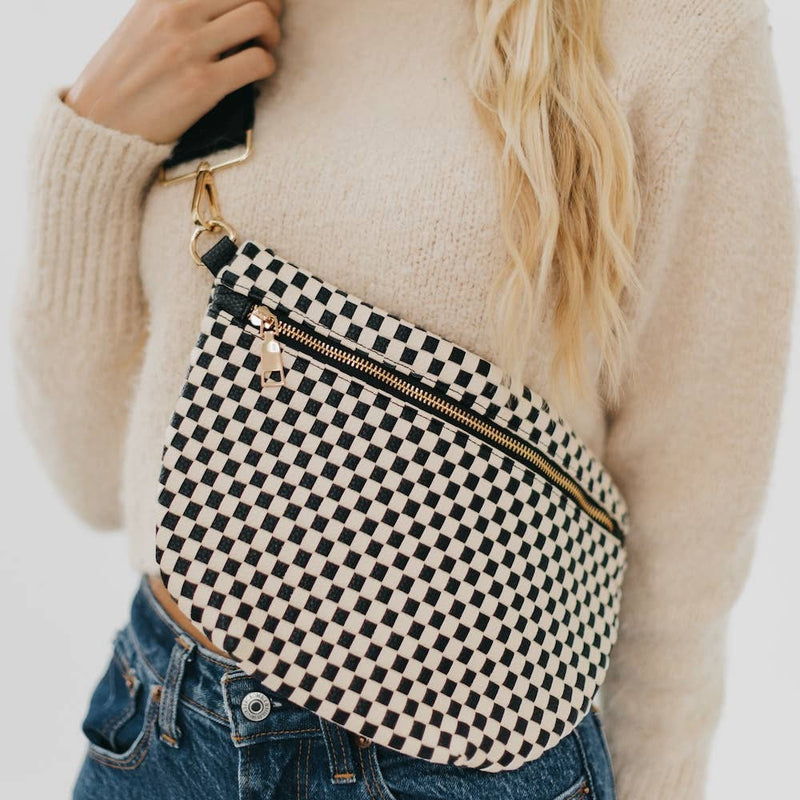 Westlyn Woven Bum Bag - Metallic Navy