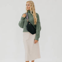 Westlyn Woven Bum Bag - Metallic Navy