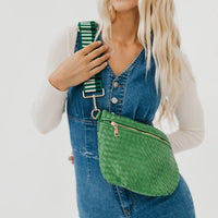 Westlyn Woven Bum Bag - Metallic Navy