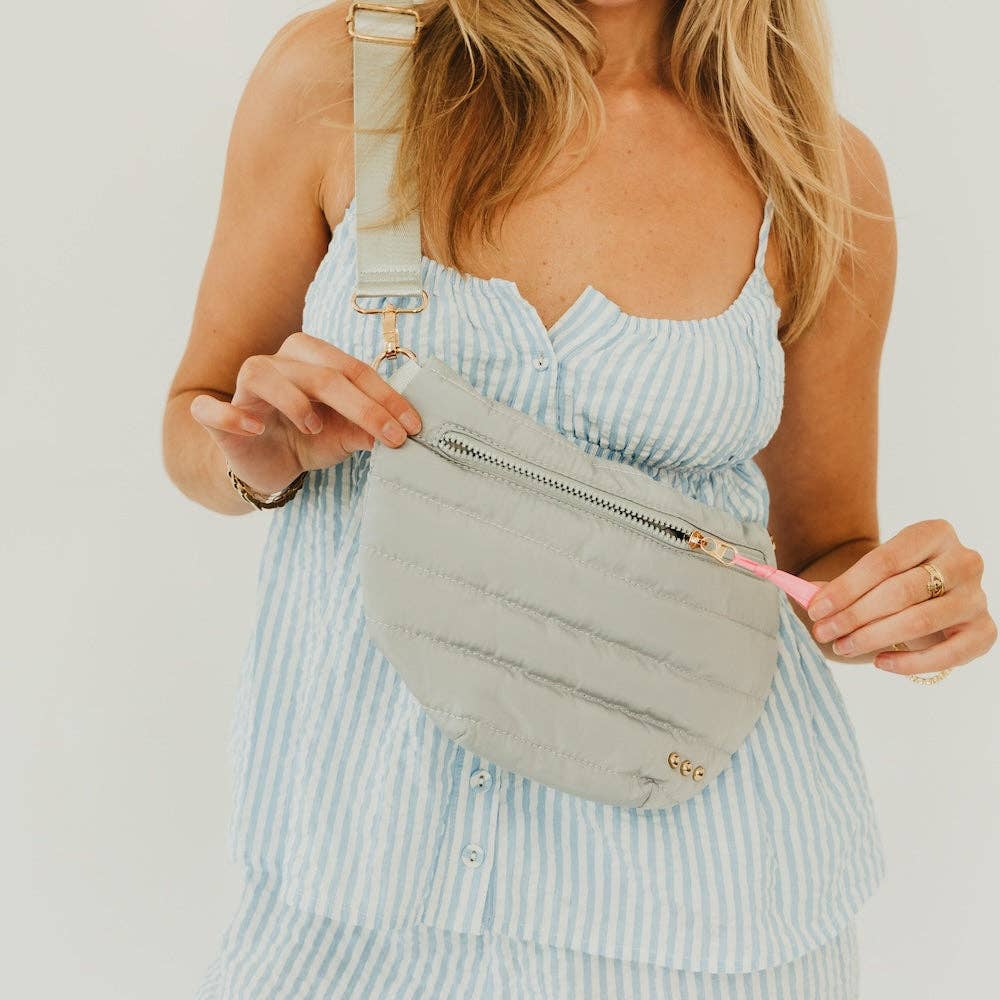 Jolie Puffer Bum Bag: Emerald