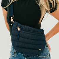 Jolie Puffer Bum Bag: Emerald