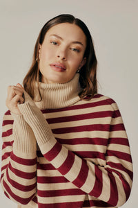 Pugliese Striped Turtleneck