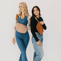 Westlyn Woven Bum Bag : Checkered Brown