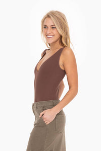 Maya Seamless Bodysuit - Brown