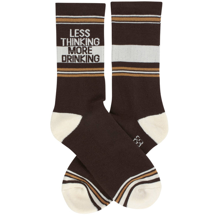 Less Thinking More Drinking Socks