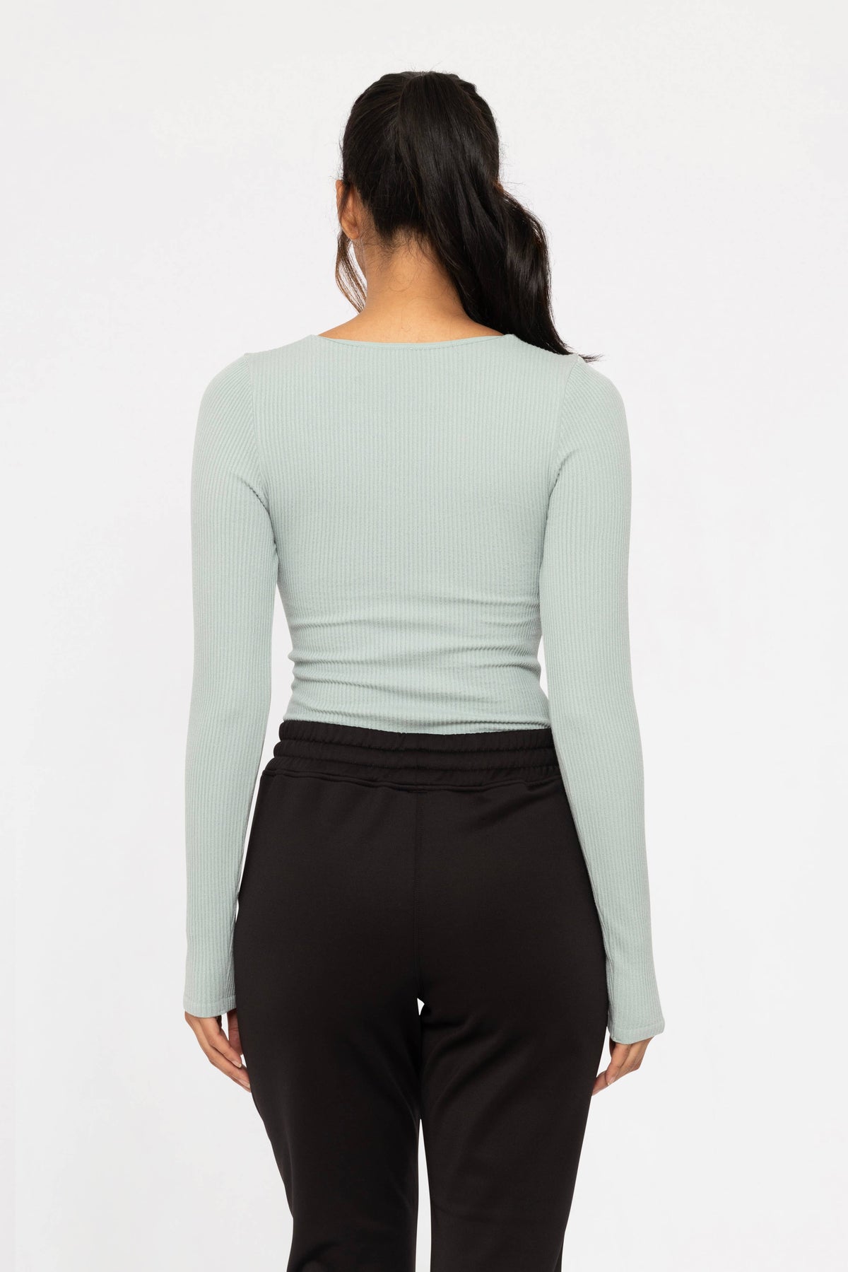 Rowena Ribbed Long Sleeve Top