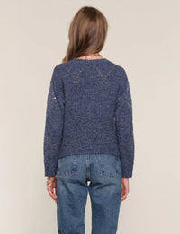 Dorian Blue Sequin Sweater