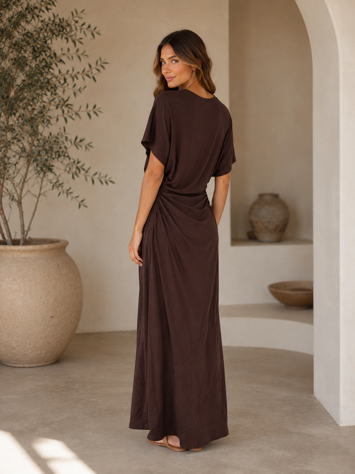 Chelsea Ruched Maxi Dress