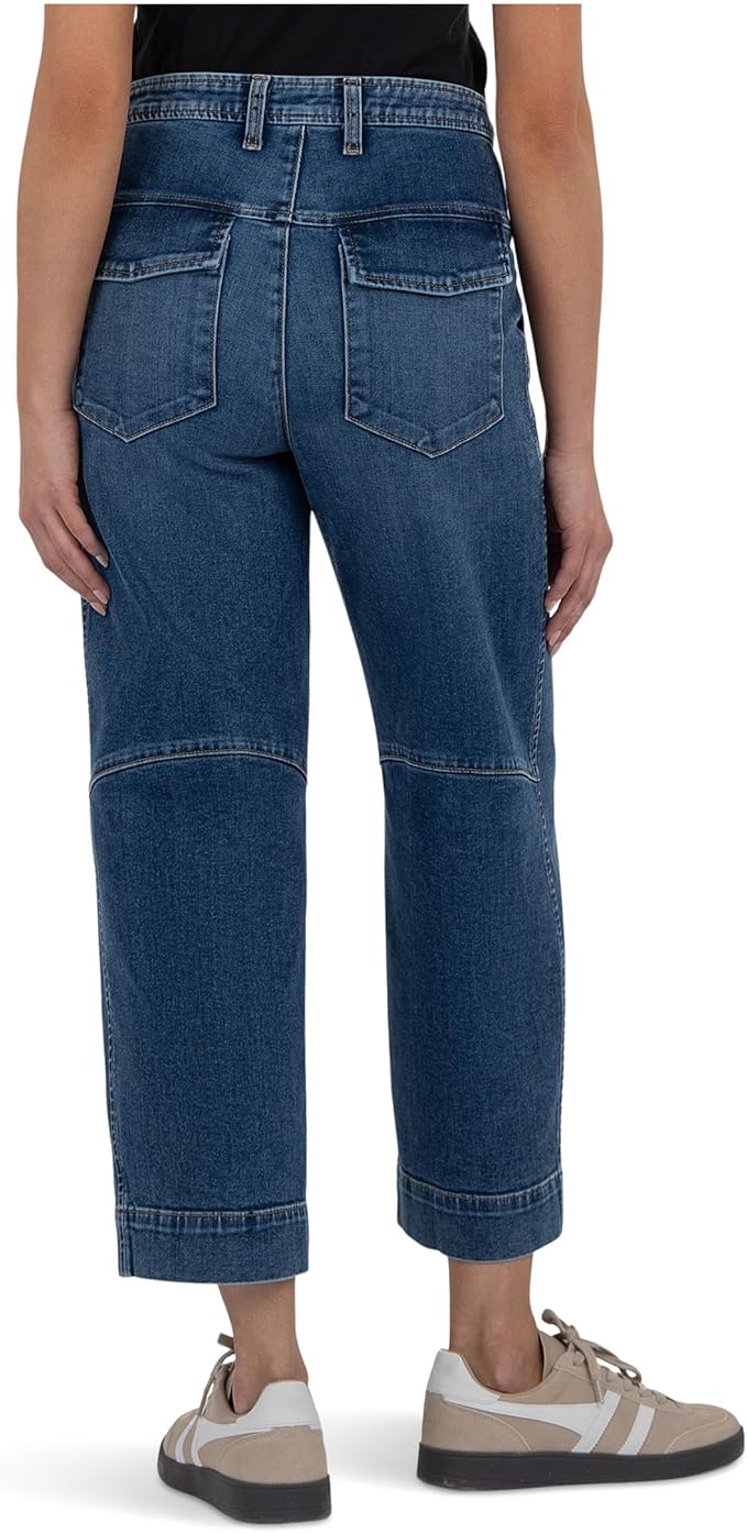 Ashton Barrel Jeans - Dark Wash