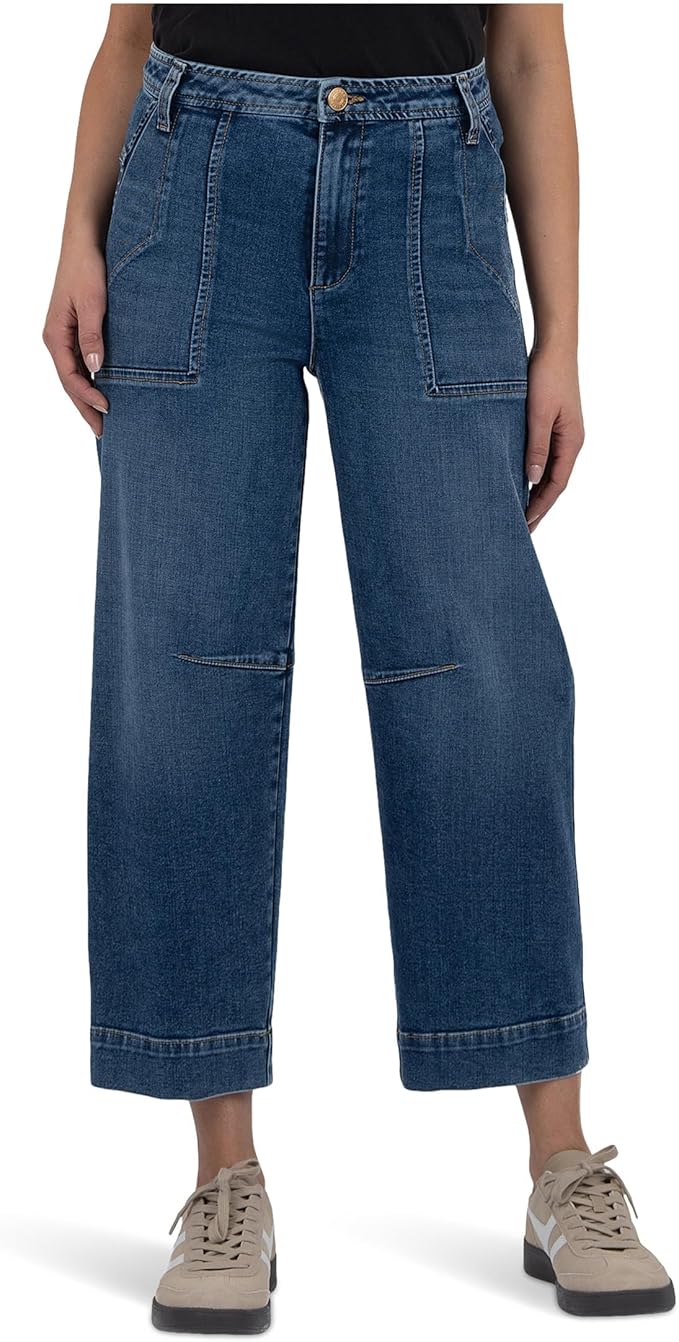 Ashton Barrel Jeans - Dark Wash