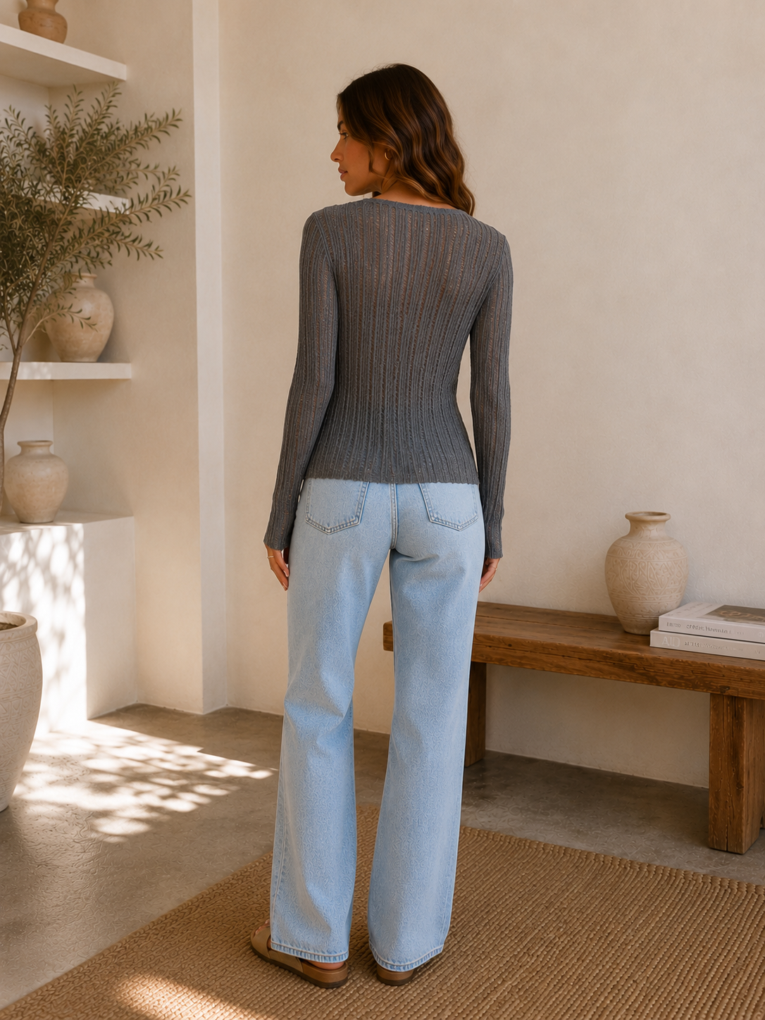 Selena Knit Long Sleeve - Dark Teal