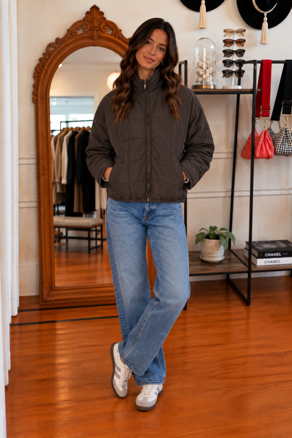 Toby Walnut Quilted Jacket