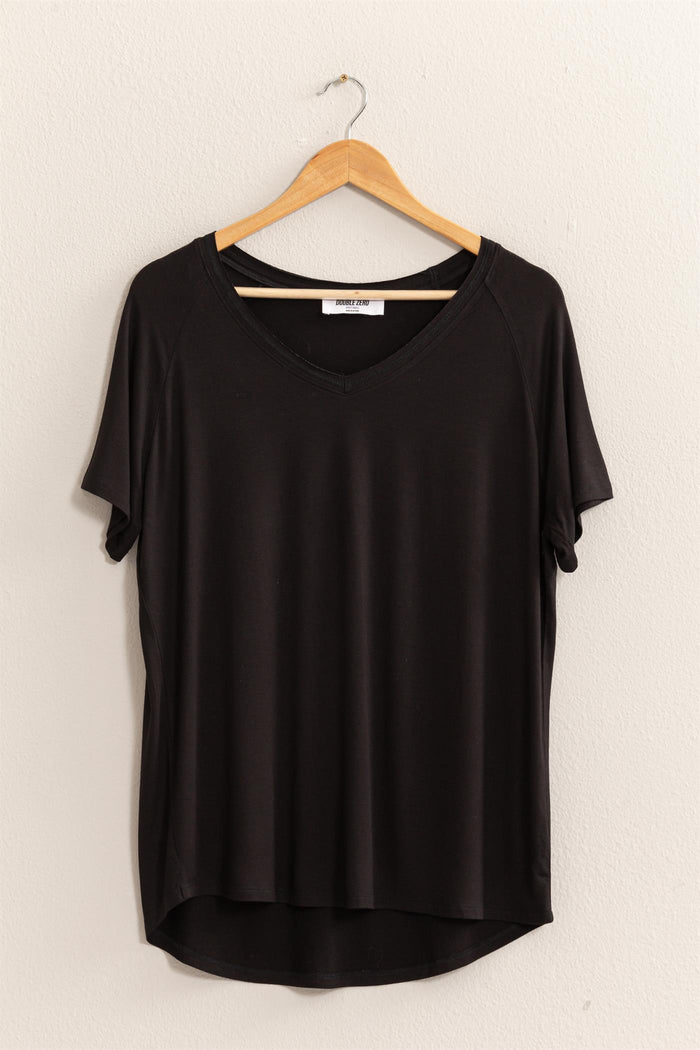 Channie Short Sleeve Top - Black