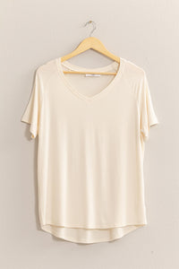 Channie Short Sleeve Top - Cream