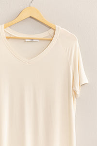 Channie Short Sleeve Top - Cream