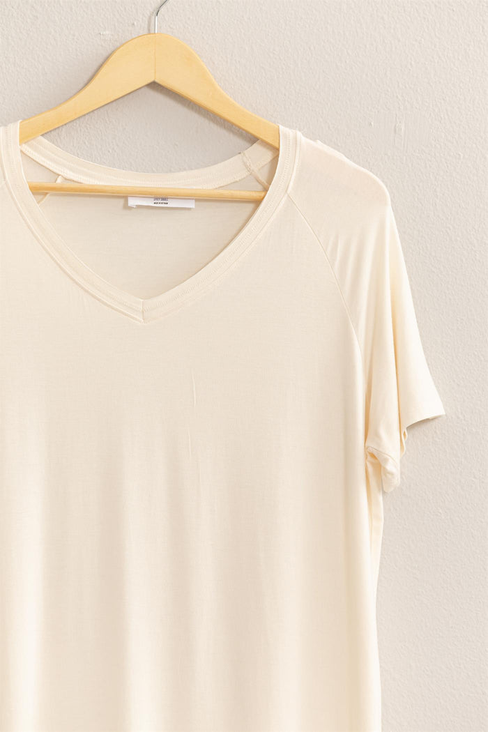 Channie Short Sleeve Top - Cream