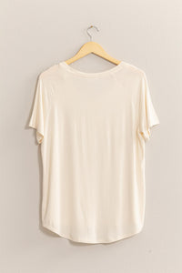 Channie Short Sleeve Top - Cream