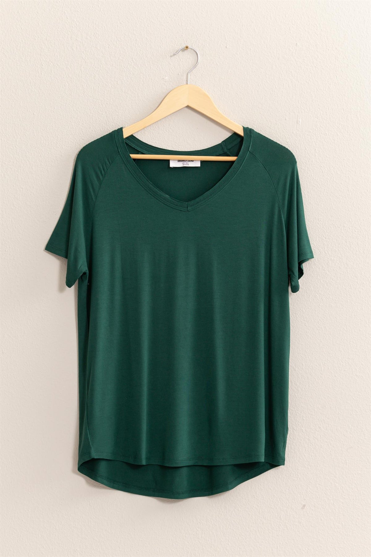 Channie Short Sleeve Top - Dark Green