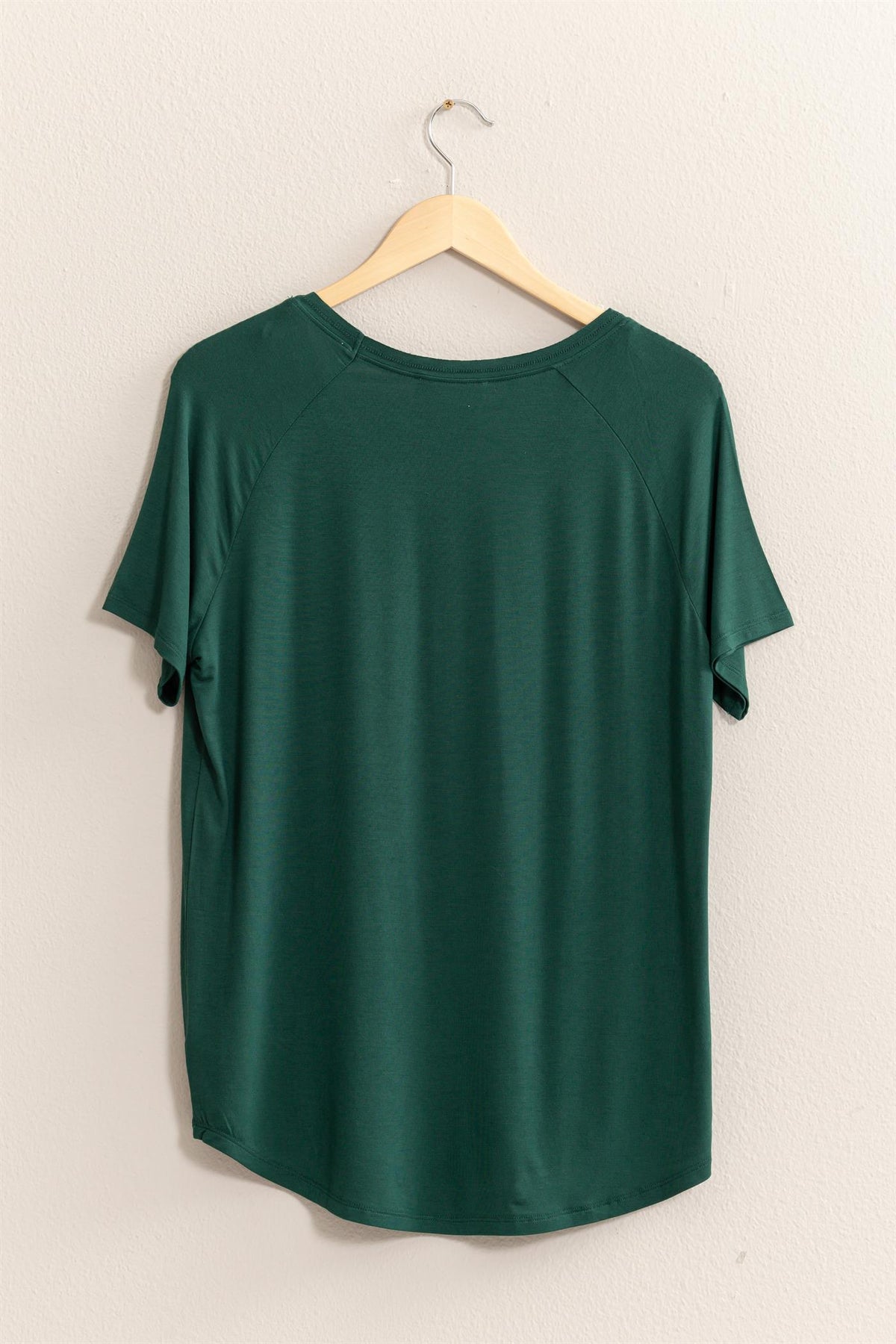 Channie Short Sleeve Top - Dark Green