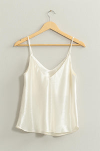 Stacy Satin Camisole- Cream