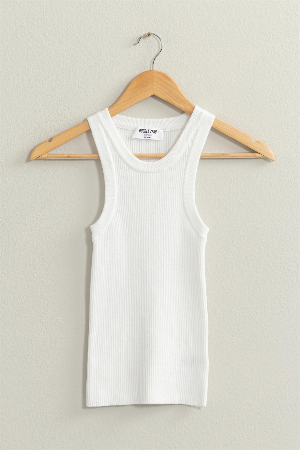 Jensen Ribbed Sweater Tank- Off White