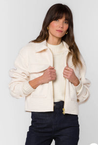 Galinda Boucle Jacket- Ivory