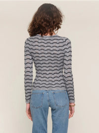 Gracen Grey Stripe Sweater