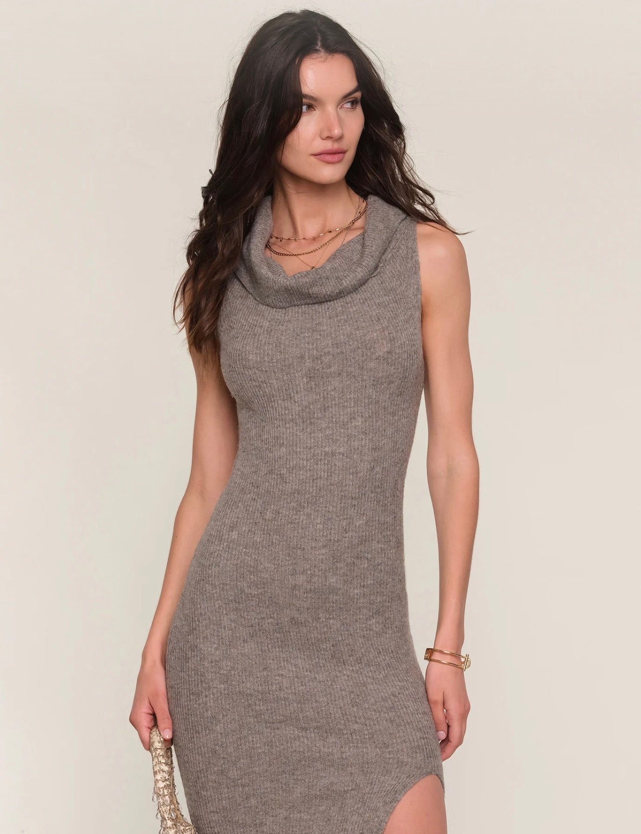 cowl neck sweater dress Size Small Cowlneck Midi Small / Burnt Orange Womens Jessica London Textured Cowlneck Sweater Dress Aran Cable Knit Cowl Neck
