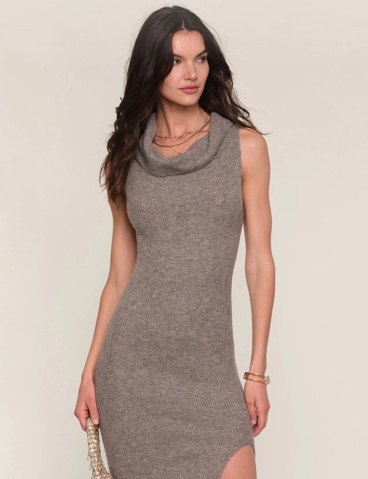 Cruz Cowl Neck Sweater Dress