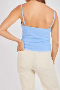 Dearly Cutout Cami - Blue