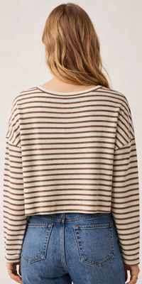 Ren Striped V-Neck Top