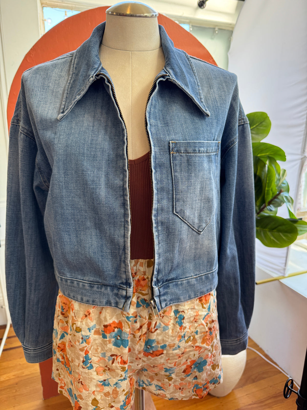 Luna Cropped Denim Jacket