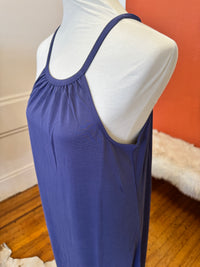 Capria Halter Midi Dress - Indigo