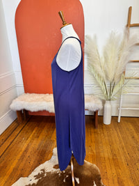Capria Halter Midi Dress - Indigo