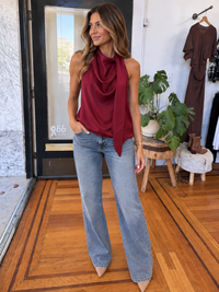 Faith Halter Scarf Top
