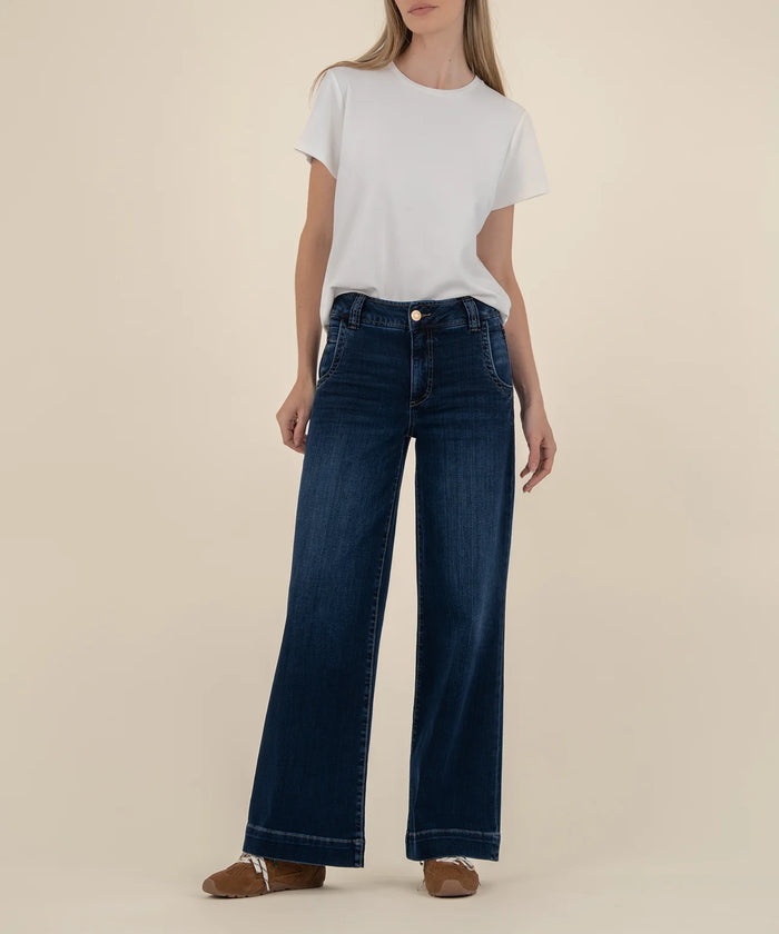 Meg High Rise Wide Leg-Dark