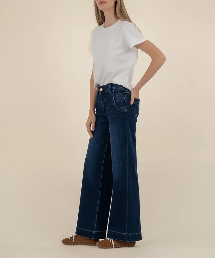 Meg High Rise Wide Leg-Dark