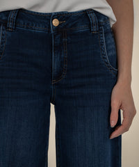 Meg High Rise Wide Leg-Dark
