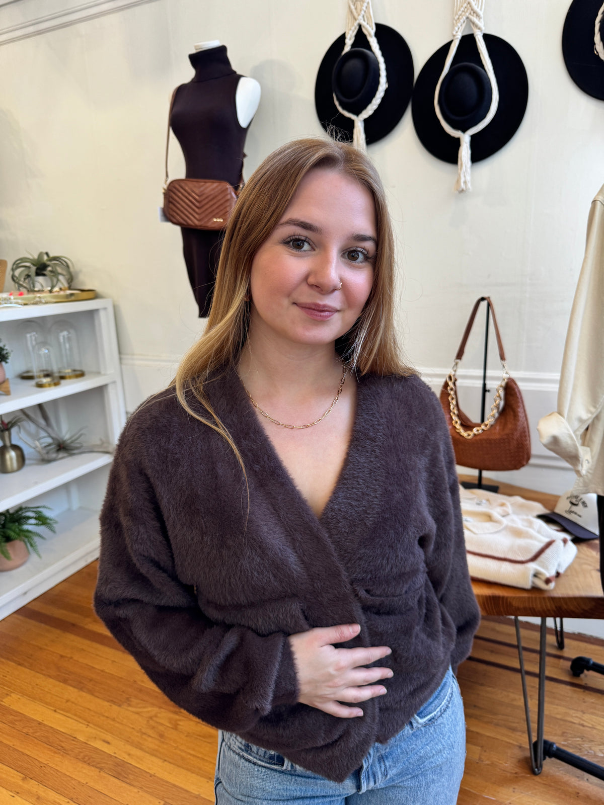 Jana Cardigan - Chocolate
