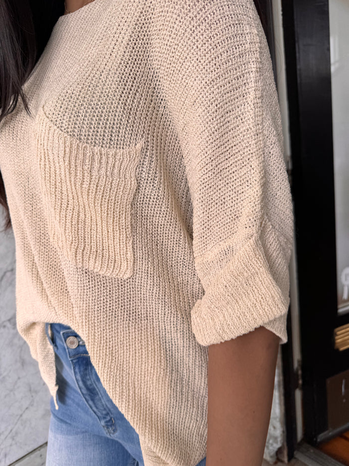 Joslyn Knit Top - Apricot