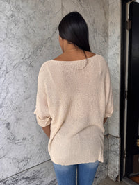 Joslyn Knit Top - Apricot