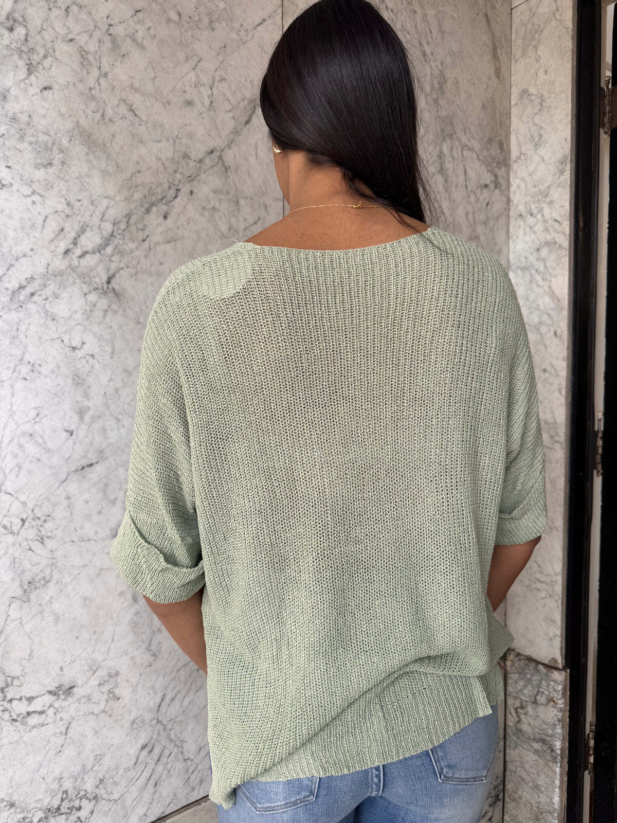 Joslyn Knit Top - Green