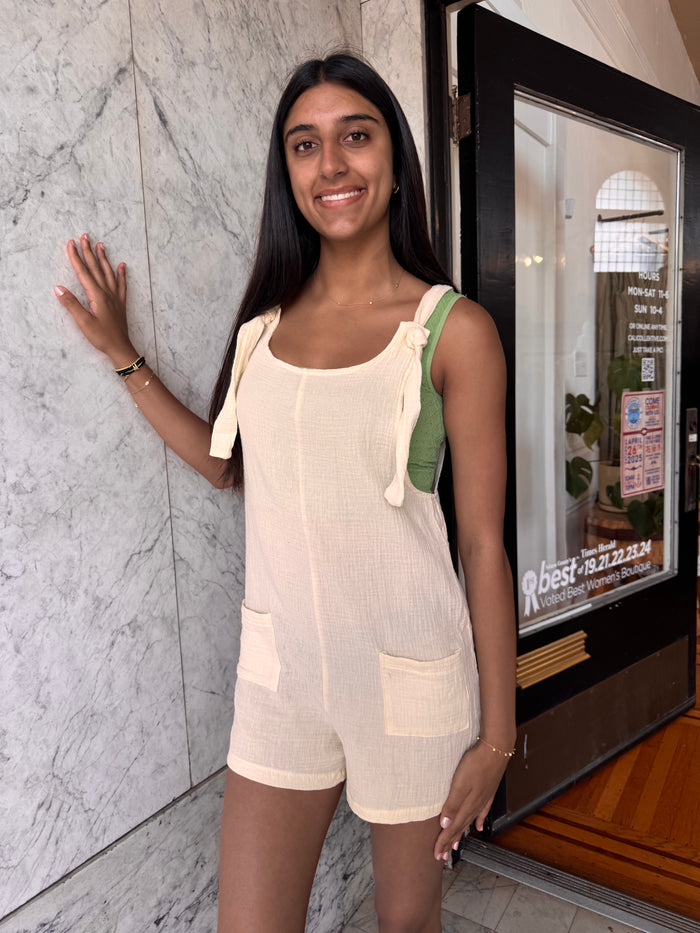 Keela Romper - Apricot